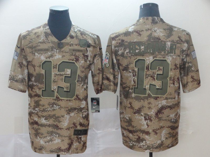 Men Cleveland Browns #13 Beckham jr Camo Nike Salute To Service Limited NFL Jerseys->san francisco 49ers->NFL Jersey